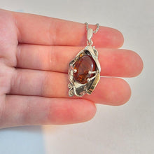 Load image into Gallery viewer, Baltic Amber Pendant 9k Yellow gold Sterling Silver (ms) Last