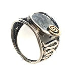 Load image into Gallery viewer, Ring Spiral 9k Yellow Gold 925 Silver 7,8,8.5,9 Handmade Hadar Designers (Ms 752