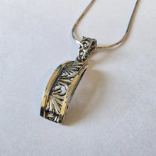 Load image into Gallery viewer, Filigree Pendant 9k Yellow Gold 925 Sterling Silver Handmade Hadar Designers(S)y