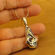 Load image into Gallery viewer, Opal Pendant 9k Yellow Gold 925 Silver Handmade Artistic Hadar Designers ()Last