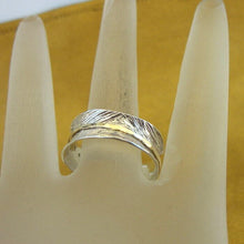 Load image into Gallery viewer, Spin Ring 9k Gold Sterling Silver 7.5, 8 Swivel Handmade Hadar Designers ()LAST
