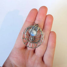 Load image into Gallery viewer, Moonstone Pendant 925 Sterling Silver Handmade Artistic Hadar Designers (H) LAST