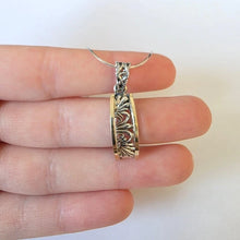 Load image into Gallery viewer, Filigree Pendant 9k Yellow Gold 925 Sterling Silver Handmade Hadar Designers(S)y