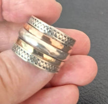 Load image into Gallery viewer, Swivel 9k Rose &amp; Yellow Gold 925 Silver Ring sz 6, 6.5 Hadar Designers (SN) LAST