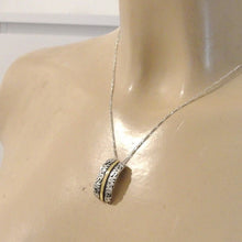 Load image into Gallery viewer, Zircon Pendant 9k Yellow Gold Sterling Silver Handmade Hadar Designers ()Last