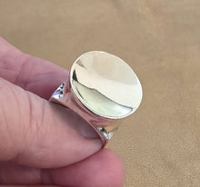 Load image into Gallery viewer, Statement Ring 9k Yellow Gold 925 Silver sz 9.5 Handmade Hadar Designers (SP)LAST