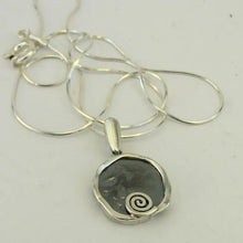 Load image into Gallery viewer, Pendant Spiral 9k Yellow Gold 925 Silver Handmade Hadar Designers (Ms 752)