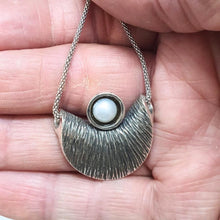 Load image into Gallery viewer, White Pearl Pendant 925 Sterling Silver Unique Handmade Hadar Designers () LAST