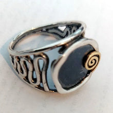 Load image into Gallery viewer, Pendant Spiral 9k Yellow Gold 925 Silver Handmade Hadar Designers (Ms 752)