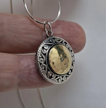 Load image into Gallery viewer, Hadar Designers 9k Yellow Gold Sterling Silver Zircon Impressive Pendant (Ms)Y