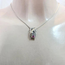 Load image into Gallery viewer, Pink Tourmaline Pendant 9k Yellow Gold Sterling Silver Hadar Designers (MS) Last
