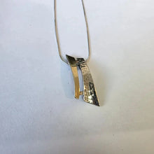 Load image into Gallery viewer, Modern Pendant 9k Yellow Gold Sterling Silver Minimalistic Hadar Designers ()Last