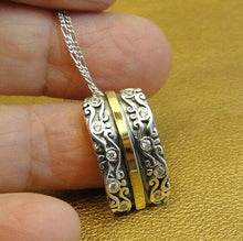 Load image into Gallery viewer, Zircon Pendant 9k Yellow Gold Sterling Silver Handmade Hadar Designers ()Last