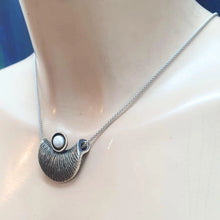 Load image into Gallery viewer, White Pearl Pendant 925 Sterling Silver Unique Handmade Hadar Designers () LAST