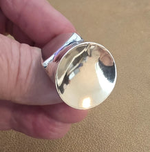 Load image into Gallery viewer, Statement Ring 9k Yellow Gold 925 Silver sz 9.5 Handmade Hadar Designers (SP)LAST