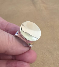 Load image into Gallery viewer, Statement Ring 9k Yellow Gold 925 Silver sz 9.5 Handmade Hadar Designers (SP)LAST