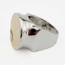 Load image into Gallery viewer, Statement Ring 9k Yellow Gold 925 Silver sz 9.5 Handmade Hadar Designers (SP)LAST