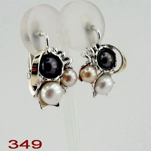 Hadar Designers Pearl Ring 5.5,6,7,8,9 Handmade 9k Yellow Gold 925 Silver (ms)Y