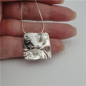 Hadar Designers NEW "Wild" 925 Sterling silver Handmade white Zircon Pendant (MS