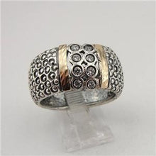Load image into Gallery viewer, Hadar Designers White Zircon Ring 7,8,9 Handmade 9k Yellow Gold 925 Silver (SN)y