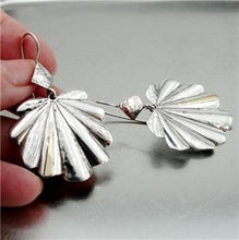 Load image into Gallery viewer, Hadar Designers 9k Gold 925 Silver Earrings Handmade Modern Art Dangle () SALE