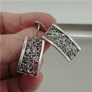 Hadar Designers 925 Sterling Silver Pendant earrings Handmade filigree SET (S)y