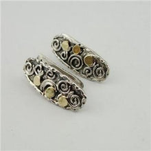 Load image into Gallery viewer, Hadar Designers Yellow Gold 925 Sterling Silver J Hoop Earrings (VS)Great Gift