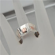 Load image into Gallery viewer, Hadar Designers Sterling Silver 9k Rose Gold Ring sz 7.5,8,8.5 Handmade Art (H)y