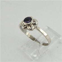 Load image into Gallery viewer, Hadar Designers Yellow Gold 925 Silver Amethyst Z Ring sz 5.5,6,6.5,7 Handmade(S