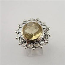 Load image into Gallery viewer, Hadar Designers Yellow Gold 925 Silver Lemon Quartz Ring 6.5,7,7.5 Handmade)SALE