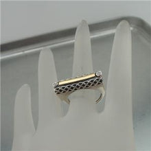 Load image into Gallery viewer, Hadar Designers 9k Yellow Gold Sterling Silver Zircon Ring 7,8,9,10 Handmade (MS