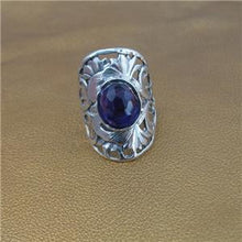 Load image into Gallery viewer, Hadar Designer Sterling Silver Amethyst 7.5 and 8 Ring Handmade Filigree (As)y