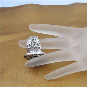 Hadar Designer Sterling Silver Labradorite 7.5, 8, 9, Ring Handmade Filigri(As)y