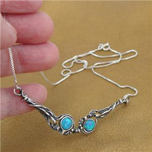 Load image into Gallery viewer, Hadar Designers 925 Sterling Silver Blue Opal Pendant Handmade Unique (H) SALE