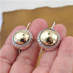 Hadar Designers 9k Yellow Gold Sterling Silver Zircon Earrings Pendant Set (Ms)Y