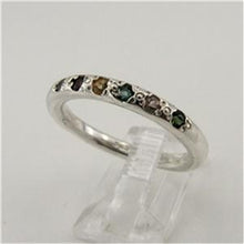 Load image into Gallery viewer, Hadar Designers Tourmaline Ring 6,6.5,7,8,9 Sterling 925 Silver Handmade(I r291Y