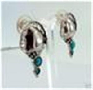 Hadar Designers Moonstone EarringsHandmade 925 Sterling Silver Handmade (H 2662)