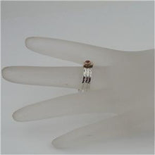 Load image into Gallery viewer, Hadar Designers Handmade 9k Gold Sterling Silver Garnet Ring 6,7,8,9,10 (I r414)