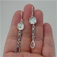 Load image into Gallery viewer, Hadar Designers Handmade 925 Sterling Silver Roman Glass Earrings (as 140366)
