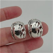 Load image into Gallery viewer, Hadar Designers 925 Sterling Silver J Hoop Earrings Handmade Artistic (H) LAST