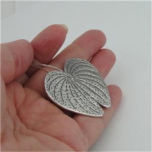 Hadar Designers 925 sterling Silver Handmade Large Lotus Pendant (H) SALE
