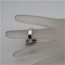 Load image into Gallery viewer, Hadar Designers Handmade 925 Sterling Silver Pearl Garnet Ring 7,8,9,10 (as 039)