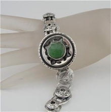 Load image into Gallery viewer, Hadar Designers 925 Sterling Silver New Jade Bracelet Great Handmade (H ) SALE