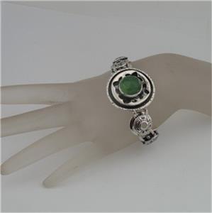 Hadar Designers 925 Sterling Silver New Jade Bracelet Great Handmade (H ) SALE