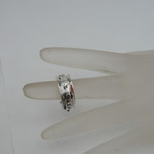 Load image into Gallery viewer, Hadar Designers Handmade Spinner Swivel Sterling Silver Ring sz 6.5, 7 (H) SALE