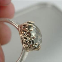 Load image into Gallery viewer, Hadar Designers Green Amethyst Filigree Earrings ring pendant set (I r343)