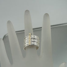 Load image into Gallery viewer, Hadar Designer Handmade 9k Yellow Gold Sterling Silver Multi Ring 7,8,9, (I r499