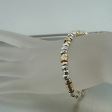 Load image into Gallery viewer, Hadar Designers  14k Yellow Gold Fil Sterling Silver Bracelet Handmade (I b198)