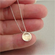 Load image into Gallery viewer, Hadar Designers Modern Simple 9k Brushed yellow Gold 925 Silver Pendant (I n227