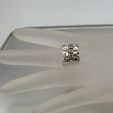 Load image into Gallery viewer, Hadar Designers Handmade 9k Gold 925 Silver Tourmaline Ring 6,7,8,9,10 (I r487